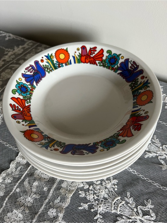 Villeroy & Boch Other - Set of 6 Mid-Century Modern Vintage Villeroy & Boch “Acapulco” Soup/Pasta Bowl